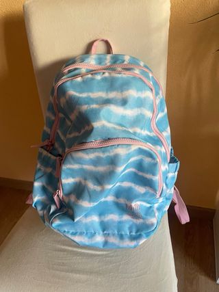 Mochila Míquel Rius azul y rosa