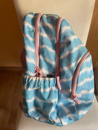 Mochila Míquel Rius azul y rosa