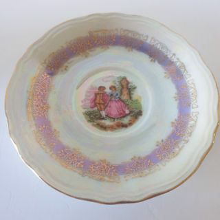 Vintage Japanese Porcelain Teacup and Saucer Court