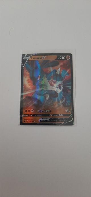 3 cartas Lucario V & GX: Rainbow
