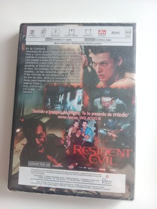 DVD Resident Evil - Milla Jovovich NUEVO