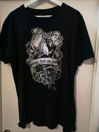 Camiseta Popeye XL - Negra