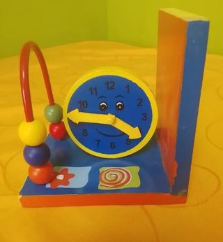 Set giochi porta libri in legno per bambini