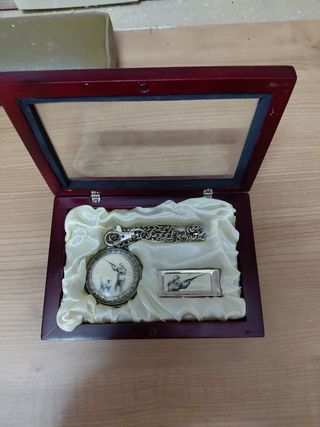 Reloj Bolsillo Cadena Plata