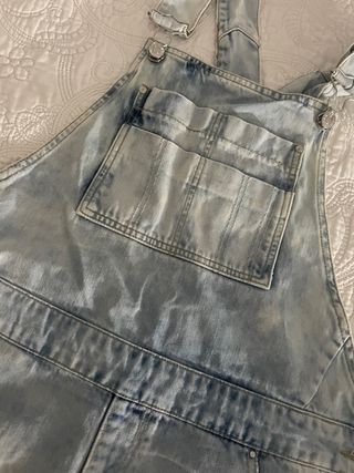 Mono vaquero corto azul