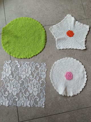 4 Centrini all'uncinetto - Cotone