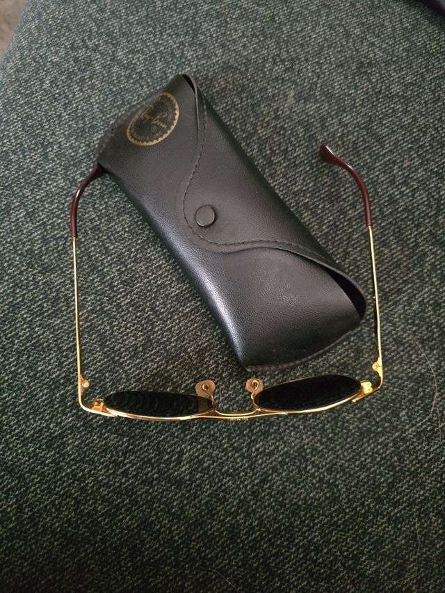 occhiali Ray-Ban vintage in oro