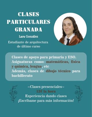 Clases particulares matemáticas y dibujo técnico