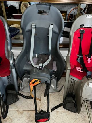 Silla bici niño gris usada