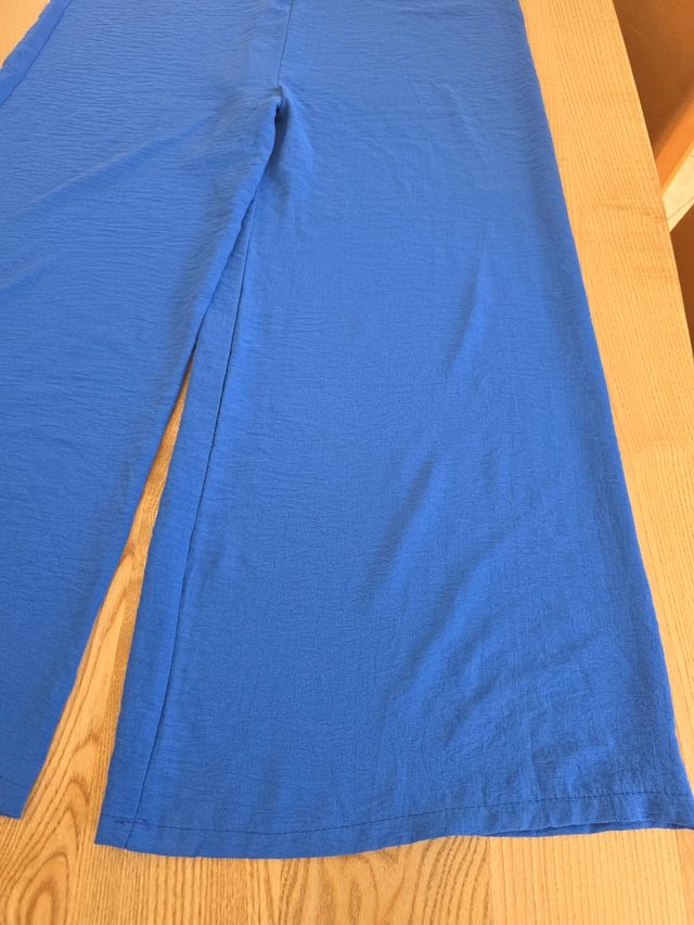 Tuta jumpsuit blu donna in viscosa