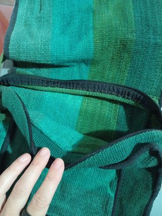 Bolso bandolera hippie verde