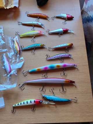 17 Señuelos Pesca - Variados