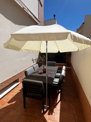 Sombrilla jardín beige