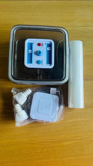 envasadora al vacío + tupper vacuum + rollo bolsas