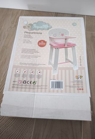 Trona muñecas madera infantil