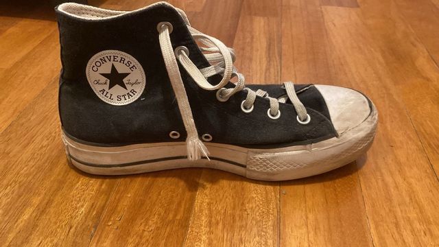 Piattaforme nere Converse