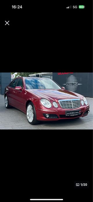 MERCEDES BENZ E500 V8 2007 387 CVS ROJO DESIGNO 