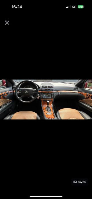 MERCEDES BENZ E500 V8 2007 387 CVS ROJO DESIGNO 