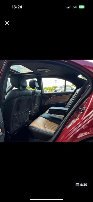 MERCEDES BENZ E500 V8 2007 387 CVS ROJO DESIGNO 