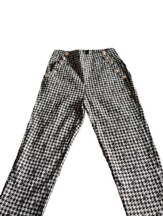 Pantalón pata de gallo blanco & negro