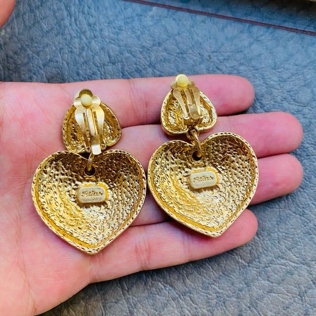 Orecchini cuore placcato oro