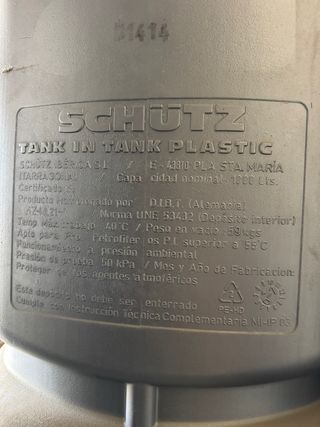 Depósito gasoil 1000L - Doble pared