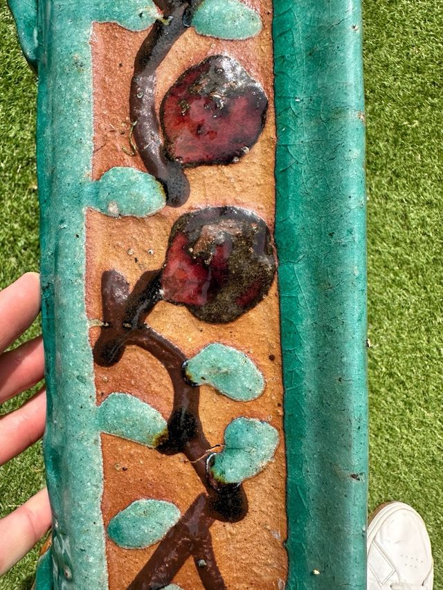 Maceta bonsái cerámica turquesa