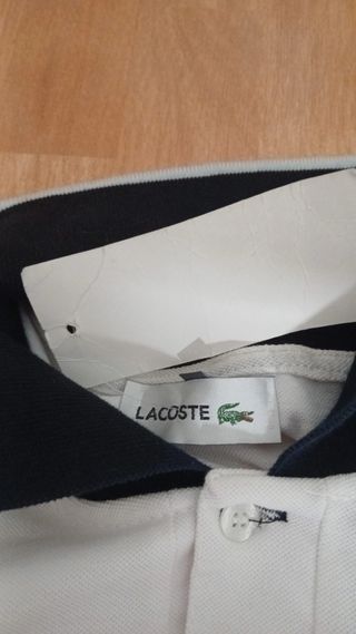 Polo Lacoste blanco
