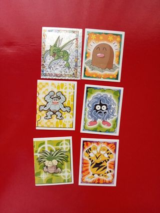 6 Cromos Pokémon Val
