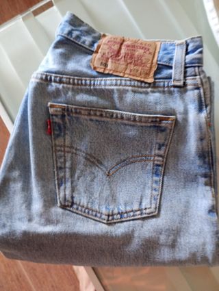 Levi's 501: Vaqueros Azul y Blanco tallas w29/ 34L