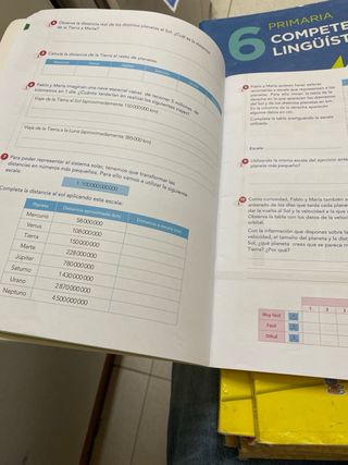 Libros Primaria Anaya 6º: lengua y Mate