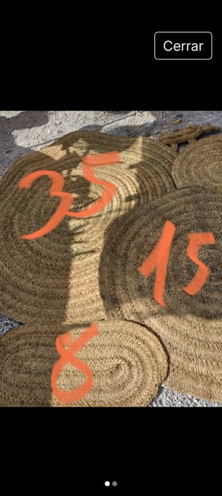 Tappeti rotondi in juta - 3 pezzi