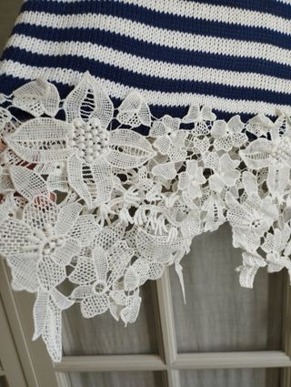 Blusa Stilo rayas XL - Encaje