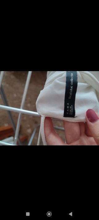 Blusa blanca espalda abierta