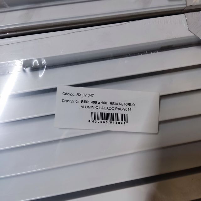 2 Rejas retorno aire blanco