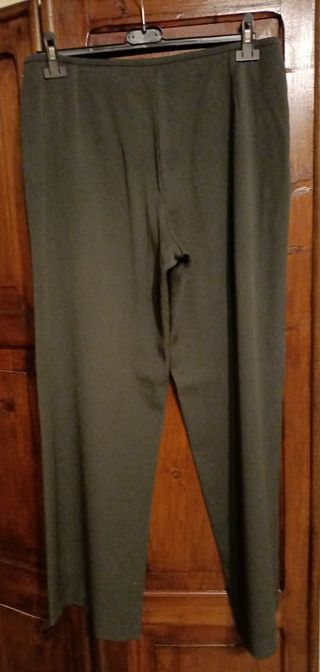 Pantaloni eleganti - Lana - Verde oliva