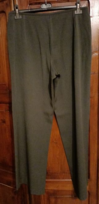 Pantaloni eleganti - Lana - Verde oliva