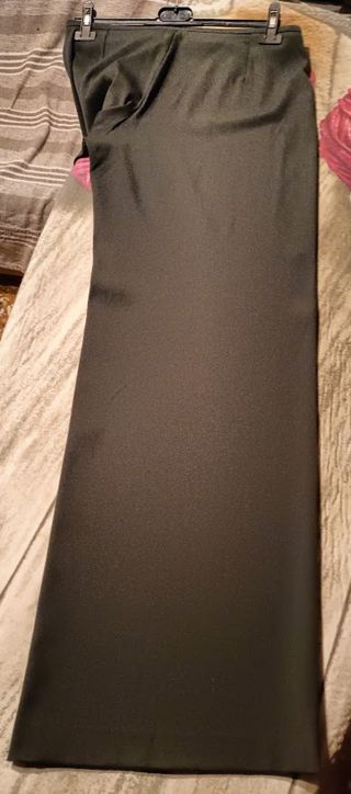 Pantaloni eleganti - Lana - Verde oliva