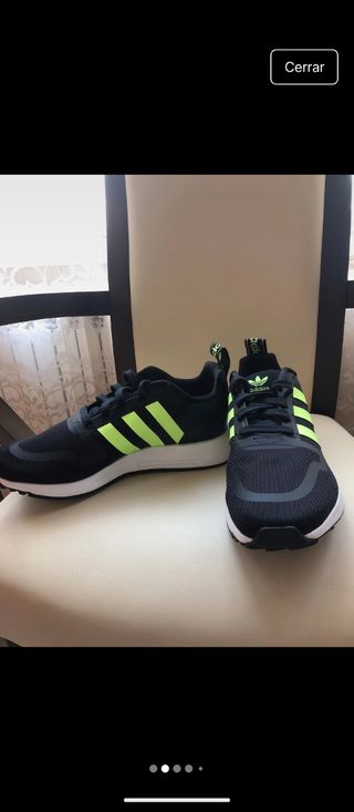 Zapatillas Adidas - Negras/Verde