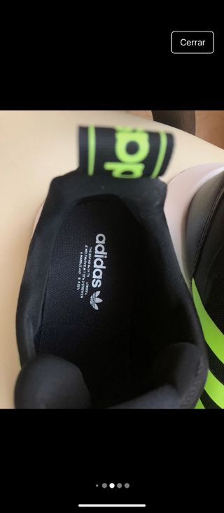 Zapatillas Adidas - Negras/Verde