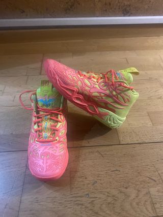 Zapatillas Baloncesto Rosa-Amarillo