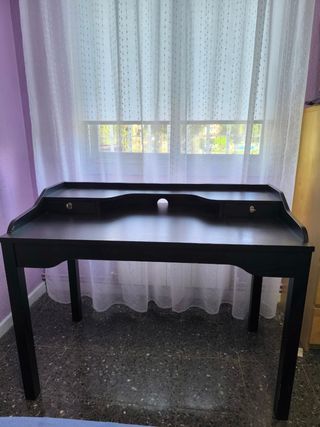 Escritorio madera negro