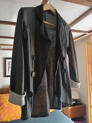 Chaqueta Blazer Gris Vintage XS