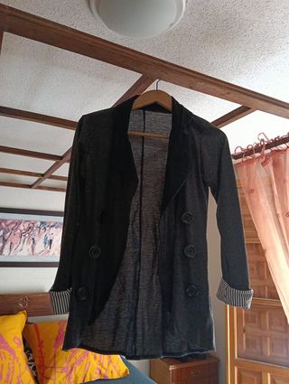 Chaqueta Blazer Gris Vintage XS