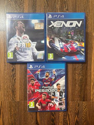 3 Giochi PS4 (PlayStation 4): FIFA 18, PES 2020, X