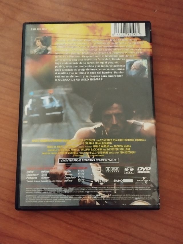 DVD Rambo: Acorralado - Stallone