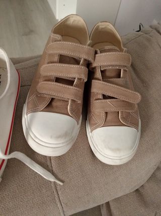 Zapatillas blancas niño talla 35