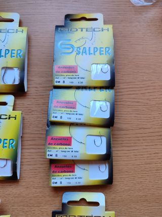 Anzuelos de carbono Salper 10 paquetes 