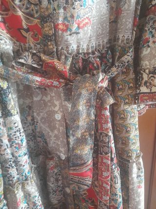 Vestido largo multicolor XL