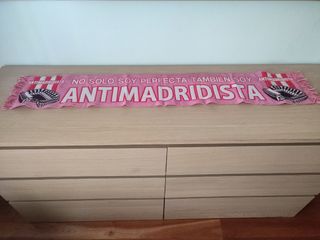 Bufanda Atlético de Madrid rosa